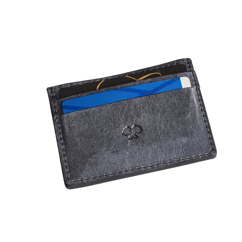 Main Street Forge Menâ€™s Slim Leather Wallet â€“ Minimalist Front Pocket Wallet for Men, Full-Grain Leather, Made in USA - Image 1